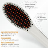 Hair Straightening Brush ION heating technology, Temperature Control