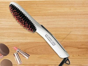 Hair Straightening Brush ION heating technology, Temperature Control