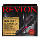 Revlon Unique 1 Step Home 2-in-1 Hair Dryer Volumizer Brush, Black (Open Box)