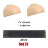 Non Slip Natural Silicone Grip Headband For Wig Nylon Wig Caps For Women Unisex Wig Bands Sports Yoga Lace Front Wig