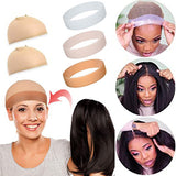 Non Slip Natural Silicone Grip Headband For Wig Nylon Wig Caps For Women Unisex Wig Bands Sports Yoga Lace Front Wig