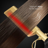 Electric Heating Comb, Hot Comb Hair Straightener, Portable Travel Anti-Scald Beard Straightener Press Comb, Ceramic Comb