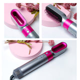 Multifunctional 5 In 1 Warm-Air Comb Hair Comb Curlers Straight Comb Hair Dryer(2*curler+1*straight+1*dryer+1*comb)