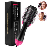 Multifunctional 5 In 1 Warm-Air Comb Hair Comb Curlers Straight Comb Hair Dryer(2*curler+1*straight+1*dryer+1*comb)