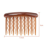 Hair Combs - Plastic Teeth Tortoise Side Comb Hair Accessories，Hair Combs for Women Girl Hair Clips，12 Pieces