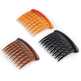 Hair Combs - Plastic Teeth Tortoise Side Comb Hair Accessories，Hair Combs for Women Girl Hair Clips，12 Pieces