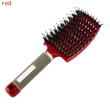 Women Hair Scalp Massage Comb Bristle & Nylon Hairbrush Curly Detangle Hair Brush for Salon Hairdressing Styling Tools