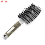 Women Hair Scalp Massage Comb Bristle & Nylon Hairbrush Curly Detangle Hair Brush for Salon Hairdressing Styling Tools