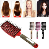 Women Hair Scalp Massage Comb Bristle & Nylon Hairbrush Curly Detangle Hair Brush for Salon Hairdressing Styling Tools