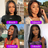 Short Bob Wig Human Hair Lace Front Wigs for Black Women 4x1 T Part Closure 100% Human Hair Wigs 12 Inch