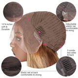 UNICE Honey Blonde Highlight 13x4 Body Wave Lace Front Wigs Human Hair for Black Women ,10A Brazilian Wigs Human Hair Lace Front Wig Pre Plucked with Baby Hair Colored Wig TL412 150% Density 16Inch