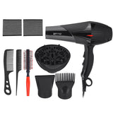 8PCS/Set 3200W Hair Blow Dryer Heat Tool Dryer Diffuser/Comb Salon Kit