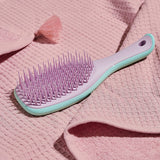 Tangle Teezer | The Mini Ultimate Detangler Hairbrush for Wet & Dry Hair | Perfect for Traveling & Small Hands | Eliminates Knots & Reduces Breakage | Mint Wisteria Leaf