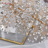 TOPQUEEN HP240 Luxury crystal bridal hair accessories wedding headpieces rhinestone wedding tiara headbands women crowns Pageant