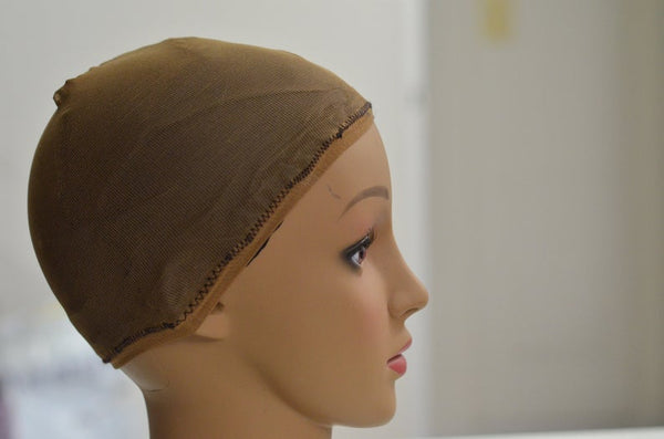 Satin lined wig cap, stocking wig cap, brown, black, nude colors available        Buy together, get free shipping