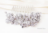 Rhinestone and Crystal Wedding Hair Comb, Sparkly Hair Jewellery for Wedding,