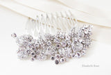 Rhinestone and Crystal Wedding Hair Comb, Sparkly Hair Jewellery for Wedding,