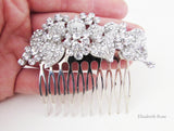 Rhinestone and Crystal Wedding Hair Comb, Sparkly Hair Jewellery for Wedding,