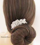 Rhinestone and Crystal Wedding Hair Comb, Sparkly Hair Jewellery for Wedding,