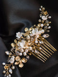 Wedding Hair Comb, Wedding Hair Piece, Bridal Hair Comb, Wedding Hair Accessories, Pearl Wedding Headpiece, Gold Hair Comb