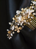 Wedding Hair Comb, Wedding Hair Piece, Bridal Hair Comb, Wedding Hair Accessories, Pearl Wedding Headpiece, Gold Hair Comb