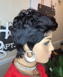 Short Wig Simple Pixie CutNatural Brown or Black