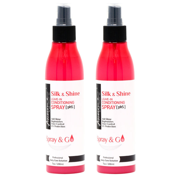 Set of 2 (7Fl Oz)  | 2020 NEW Arrivals! | Awesome Silk & Shine Leave-in Conditioning Spray, For Human Hair and All Types Wigs