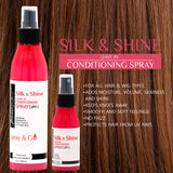 Set of 2 (7Fl Oz)  | 2020 NEW Arrivals! | Awesome Silk & Shine Leave-in Conditioning Spray, For Human Hair and All Types Wigs