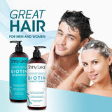 Biotin Shampoo and Conditioner Set For Thinning Hair Sulfate and Paraben Free - Advanced Formula 2x16oz - Shiny Leaf