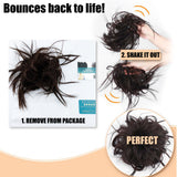 Sirene Messy Hair Bun Scrunchie Ponytail, Natural Hair Extensions Real as Human