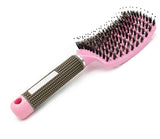 Curved Boar Bristle & Scalp Massage Hair Brush