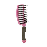 Curved Boar Bristle & Scalp Massage Hair Brush