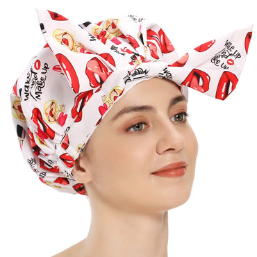 Waterproof Shower Cap Turban,Extra Large,Reusable, For Women,Long Hair