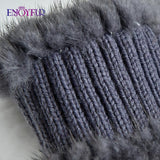 ENJOYFUR women winter headbands real knitted elastic bands for girl fashion luxury female warm hair accessories 2020