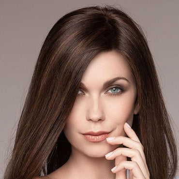 SPECTRA PLUS by ELLEN WILLE in DARK CHOCOLATE MIX | Dark Brown base with Light Reddish Brown highlights