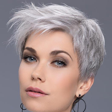 STEP by ELLEN WILLE in SNOW-MIX | Pure Silver White with 10% Medium Brown & Silver White with 5% Light Brown blend
