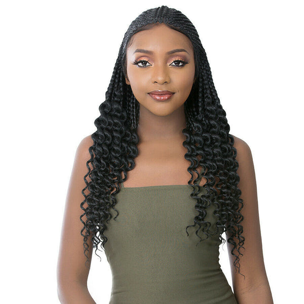 IT'S A WIG 5G TRUE HD TRANSPARENT LACE 'HD CORNROW BRAID WATER WAVE'