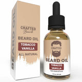 Crafted Beard Oil Conditioner - Tobacco Vanilla Scent Best Beard Oil for Men